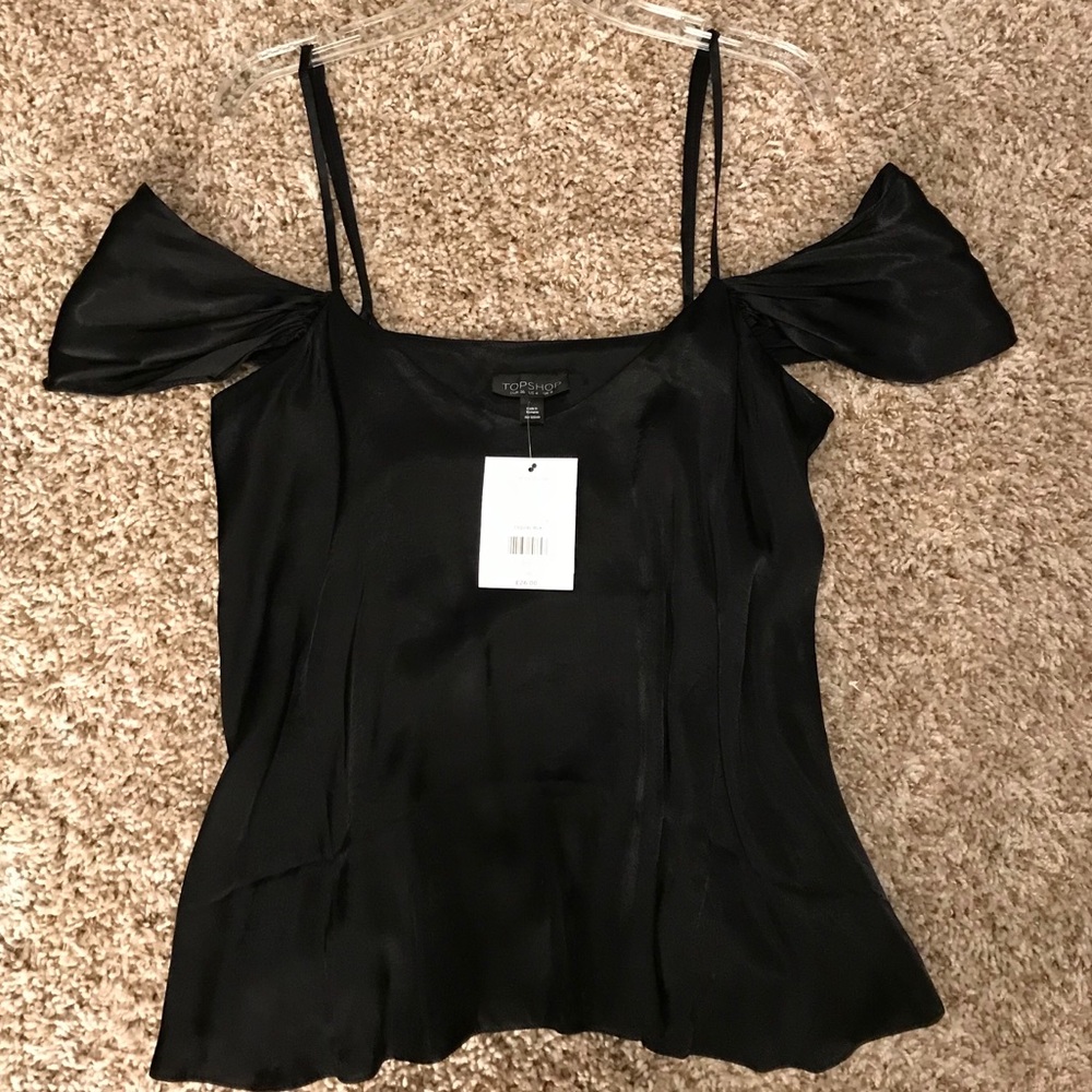 TOPSHOP cold shoulder top